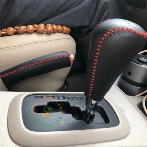 Bọc Cần Số, Tay Phanh Xe TOYOTA INNOVA, FORTUNER, HILLUX SỐ TỰ ĐỘNG 2007-2016.. Da Nhập Khẩu