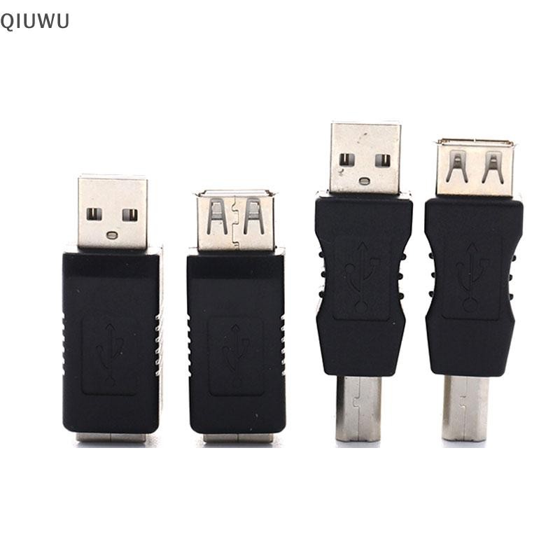 Đầu nối chuyển đổi máy quét máy in QIUWU USB 2.0 loại A từ cái sang loại B.