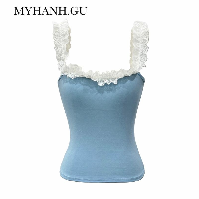 Áo 2 dây ren mặc được 2 kiểu siêu cưng (0A13)- MYHANH.GU