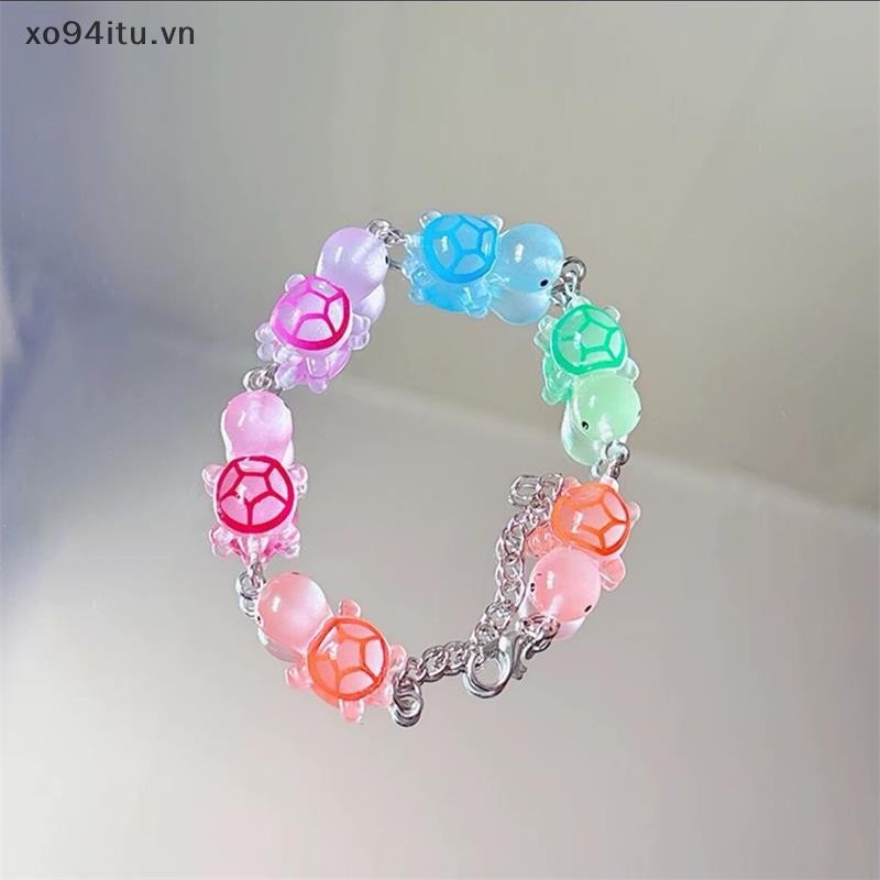 Xoitu Hoạt Hình Ngộ nghĩnh Dạ Quang Vòng Tay Rùa Nhiều Màu Phát Sáng Trong Bóng Tối Dopamine Phù Hợp Với Vòng Tay Có Thể Điều Chỉnh Cặp Đôi Phụ Kiện Quà Tặng VN