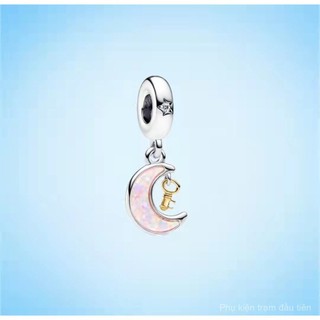 Hàng hóa tại chỗ Rose Gold thiên thần cánh Mặt dây chuyền DIY tình yêu gấu Bead Vòng đeo tay phụ kiện S925 Bạc