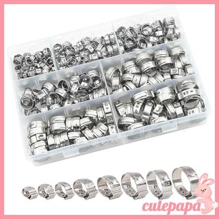 Cutep 130 Chiếc Đơn Tai Kẹp Bộ Chuyên Nghiệp Ngăn Ngừa Rò Rỉ Phụ Kiện Khớp Thép Không Gỉ