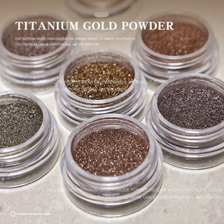 Bột trang trí móng tay ánh kim vàng mùa thu, nhũ kim loại long lanh, hiệu ứng gương titan cao cấp, công cụ làm móng cho cửa hàng