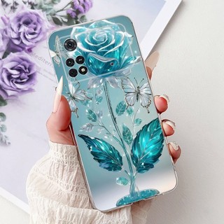 Dành Cho Xiaomi Poco M4 Pro 2022 Ốp điện thoại Hoa Thời Trang Mới Bướm Mềm Mỏng Silicon Ốp điện thoại Cho Xiaomi Poco M4 Pro 5G Vỏ