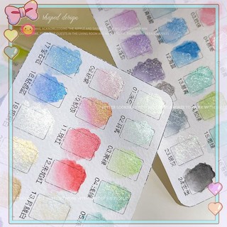 [beautifulhome] 24 Màu Sắc Sắc Tố Móng Tay Chắc Chắn Aurora Pearl Nail Art Bảng Màu Nước Vẽ Kim Loại Chrome Chameleon Nail SetGradie [beauty]