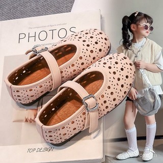 Giày Nữ Thoáng Khí Mùa Hè Mới Phong Cách Hàn Quốc Thanh Lịch Cổ Tích Phong Cách Rỗng Giày Đơn Nữ Đế Bằng SlipOn Mary Jane Giày