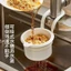 Giỏ thức ăn thừa treo vòi rửa chén có nút nhấn đổ rác thông minh