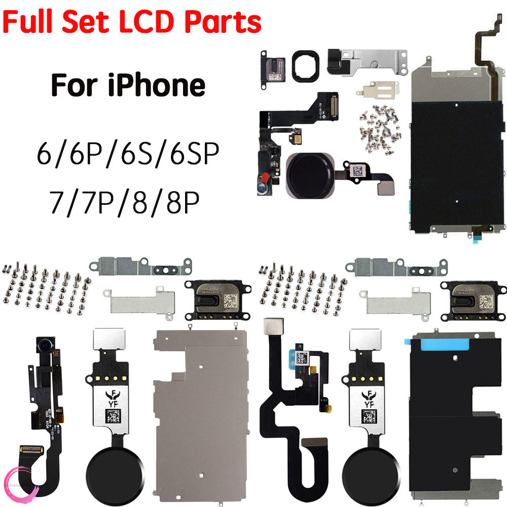 Schermo LCD Assemblato Per IPhone 6S Plus - Nero - Qualit&agrave; Premium, Ricambio IParts4U