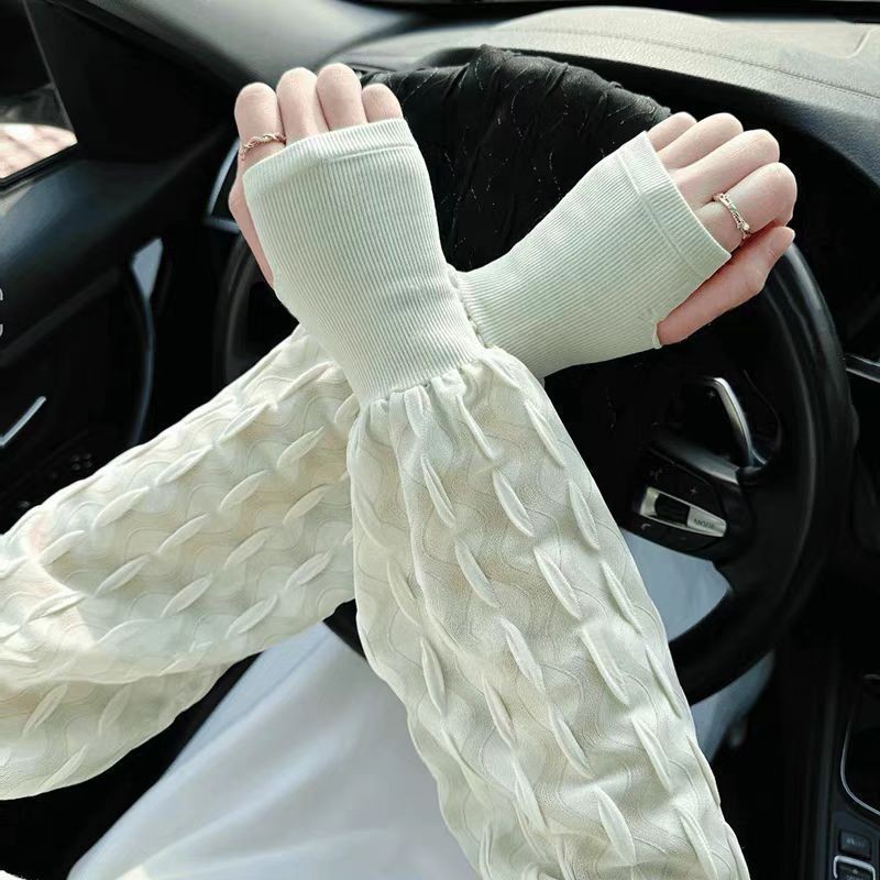 Kem Chống Nắng Mùa Hè Băng Tay Nữ Đi Ngoài Trời Chống Tia Cực tím Găng Tay Dài Tay Siêu Mỏng Rời Tấm Che Nắng Tay Bảo Vệ