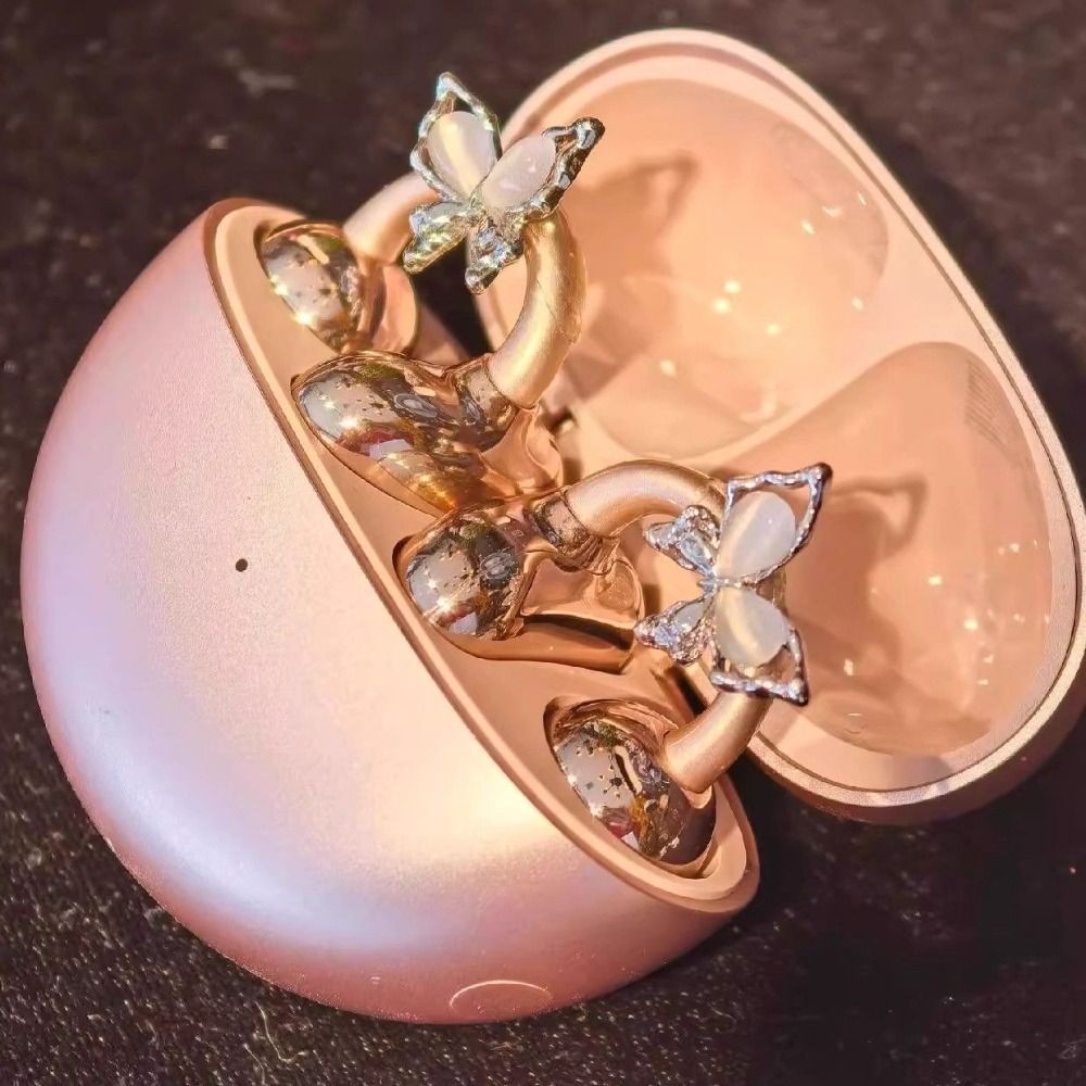 Khóa đường kính tai nghe MERIGGIARE, Kẹp trang trí tai nghe trang trí DIY, Zircon có thể tháo rời Dễ dàng lắp đặt Phụ kiện tai nghe