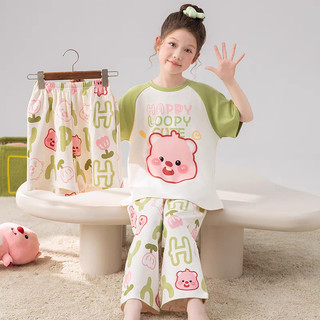 Bộ đồ ngủ bé gái My Little Pony Bộ đồ ba mảnh-Bộ đồ mặc nhà ngắn tay mùa hè phong cách mỏng dành cho trẻ em