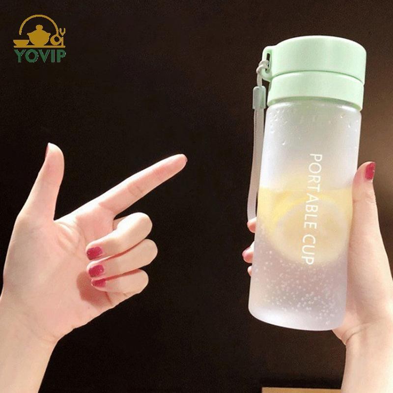 YOVIP 600ml Dung Tích Lớn Thể Thao Trái Cây Chanh Nước Uống Chai Infuser Trong Suốt Di Động Nhựa Nước VN