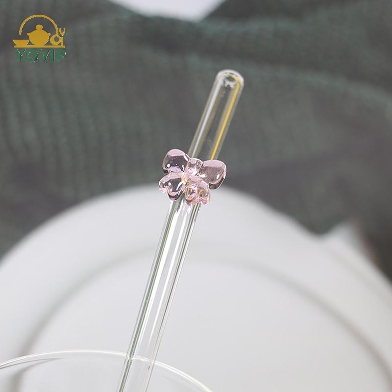 YOVIP 1 8mm, Ống Hút Uống Có Thể Tái Sử Dụng Dễ Thương Ống Hút Chịu Nhiệt Cho Tiệc Lễ Hội Tiệc Cưới Cocktail Bar Bãi Biển VN