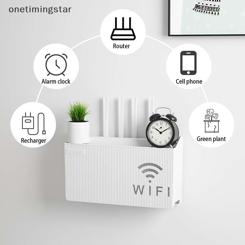 【24H】Hộp Đựng Bộ Định Tuyến Wifi Treo Tường – Hộp Bảo Quản Thiết Bị Mạng, Thiết Kế Thẩm Mỹ