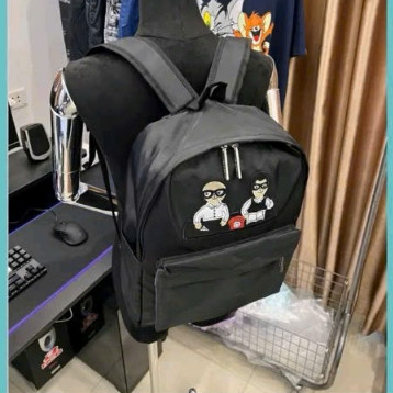Balo Dê Gà 2 Giáo Sư Ngồi Bàn Làm Việc KCloset Cặp Đựng Sách Vở Laptop Size 40 Chất Dù Thời Trang Nam Nữ NA937