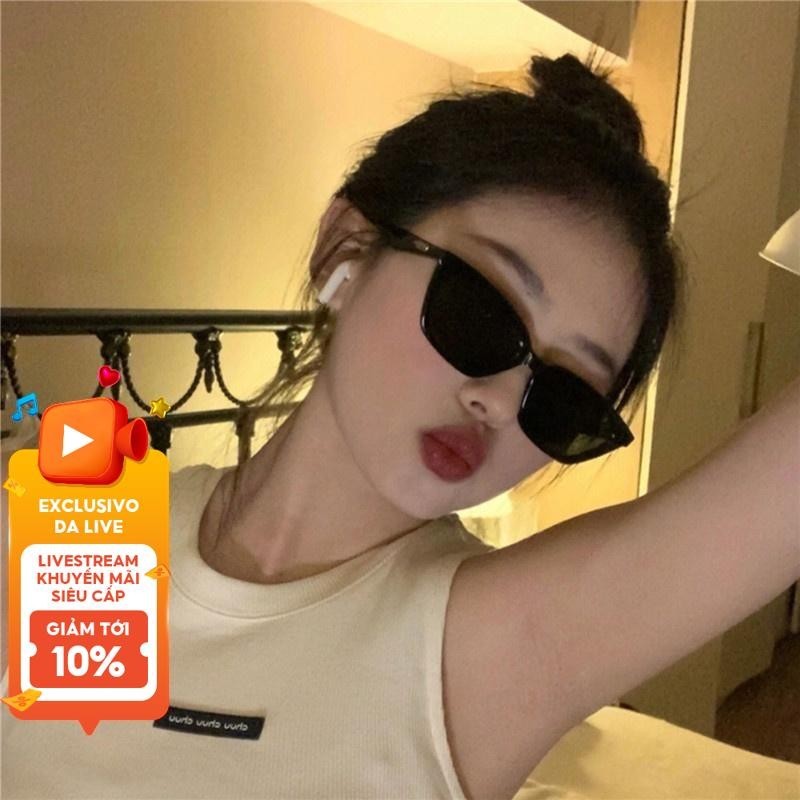 Kính Mát Mắt Mèo Khung Nhỏ UV400 Bảo Vệ Vintage Retro Sắc Thái Cho Nữ Kính Mắt Thời Trang Mùa Hè