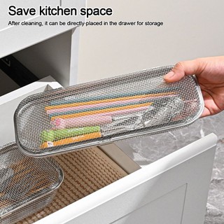 Giỏ đựng máy rửa chén MEGOCE, tiện lợi với máy rửa chén có khóa Giỏ đựng đồ bằng bạc, Hộp đựng đũa tiết kiệm không gian bằng thép không gỉ 304 cho thìa nĩa Đũa