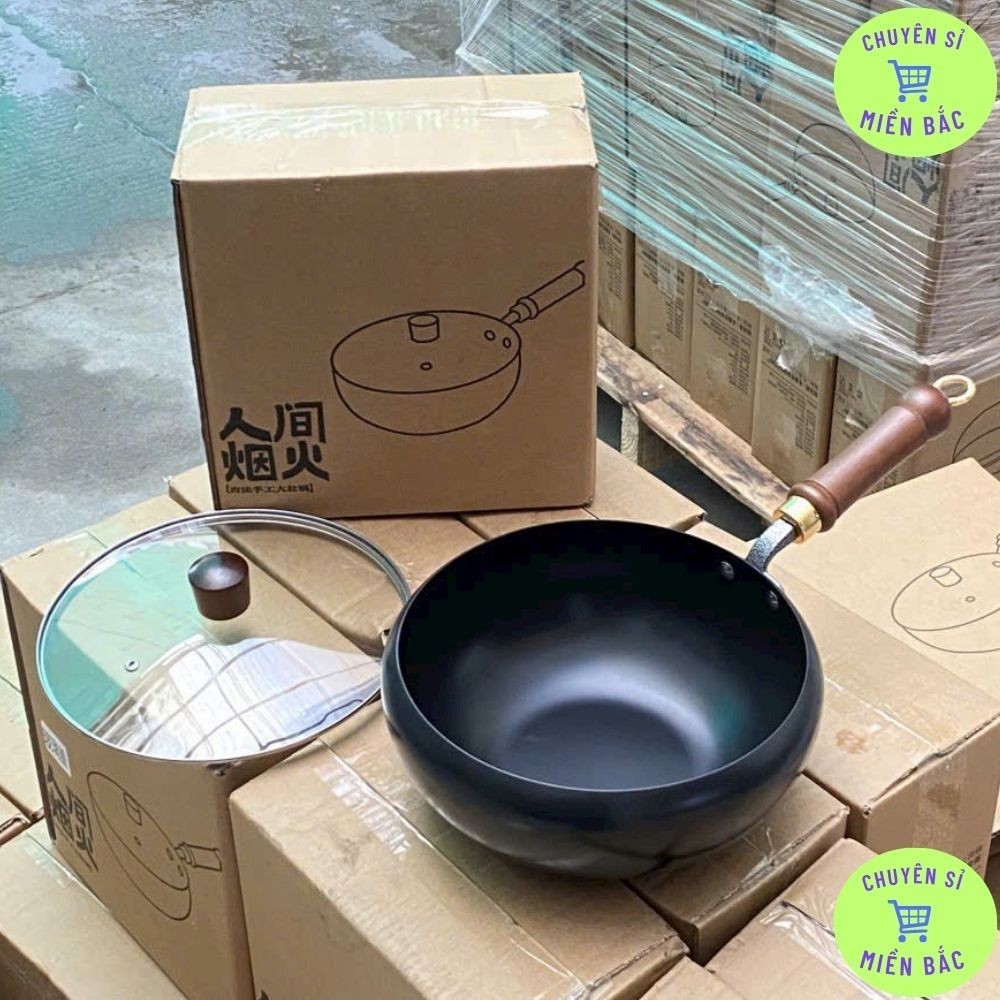 Chảo chống dính có móc treo Chảo nấu ăn cho nhà hàng