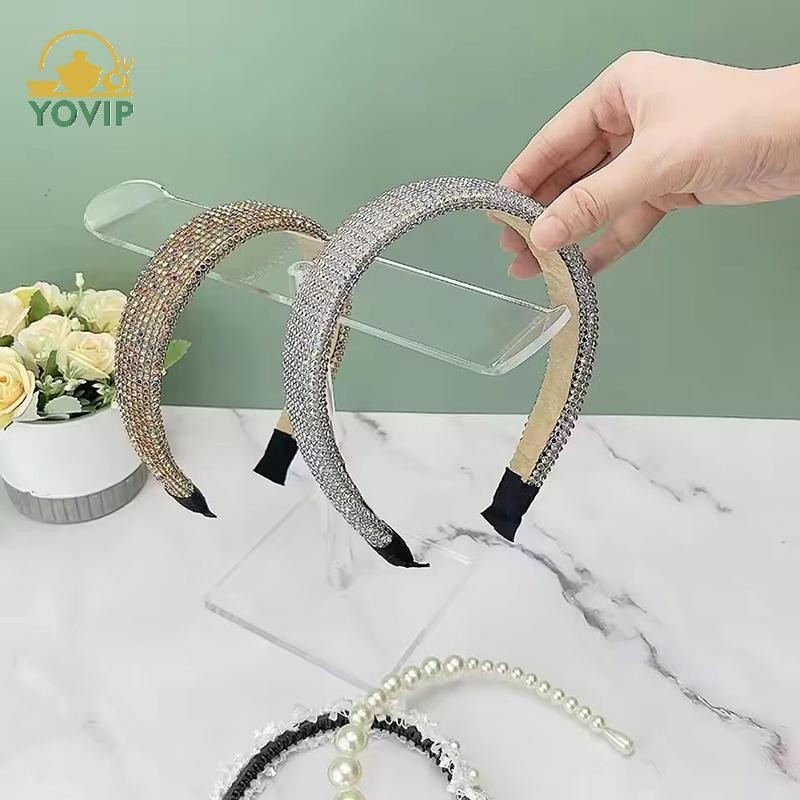 YOVIP Rõ Ràng Giá Đỡ Acrylic Có Thể Tháo Rời Vòng Cổ Vòng Tay Màn Hình Đứng Phụ Kiện Tóc Thanh Cho Băng Đô Tổ Chức VN