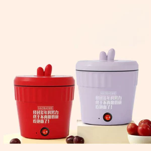 Nồi lẩu điện mini đa năng, Ca nấu mì, Cốc ăn lẩu Cô Đơn dung tích 1.5L công suất 500W phủ chống dính