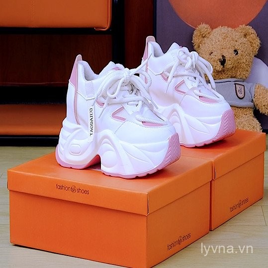 Mới Nhỏ Giữa Gót Dày Bố Giày Mùa Xuân Nữ Giày Thể Thao Thông Thường Giày 0718