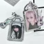 Giá đỡ thẻ Photocard SAVORBOX, Bảo vệ ảnh thần tượng PVC 3 Inch, Mèo con Rock dễ thương trong suốt Thẻ ID học sinh Trang trí thẻ