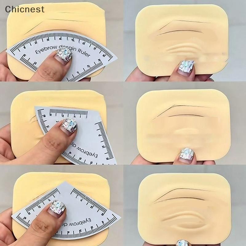 [Chc] Thước đo thiết kế lông mày vẽ nhanh Microblading ping Tool Định hình trang điểm vĩnh viễn Hướng dẫn vẽ Thước đồ dùng hình xăm Tái sử dụng [VN]