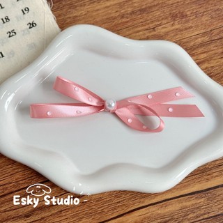 Handmade Ruy Băng Nơ BB Kẹp Tóc Cho Chó Nhẹ Thú Cưng Phụ Kiện Tóc Cho Chó Con Yorkie Bichon