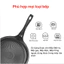 Chảo Sâu Lòng đúc nguyên khối Happycook All Black 24-28cm - Bảo hành chính hãng 6 tháng
