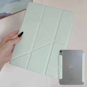 Ốp Lưng Da Cứng Ba Lần Cho Mini6 Mini7 A17Pro IPad 7 8 9 10 11 A16 Air 3 4 5 6 7 Air 11 M2 M3 Pro10.5 Pro11 2018 2020 2021 2022