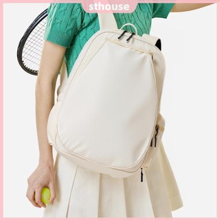 Túi đeo sau thể thao di động bằng Nylon dành cho nữ Túi đựng vợt tennis chống nước Túi thể thao đa chức năng dành cho ngăn cầu lông & giày tennis Pickleball [sthouse.vn]