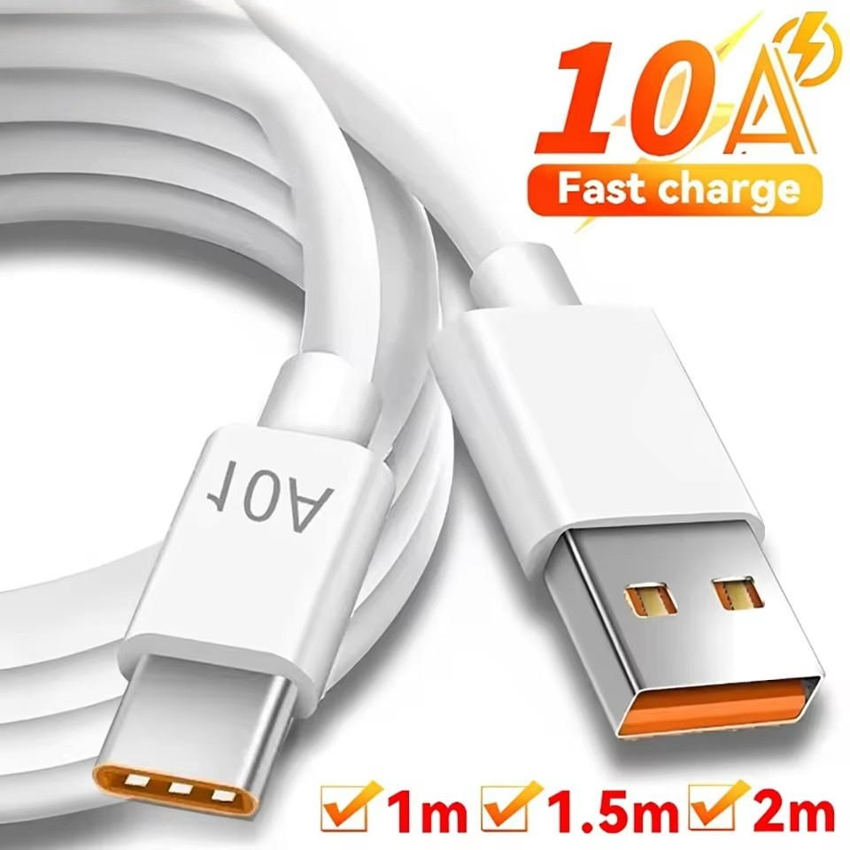 Cáp sạc nhanh 120W 10A USB -C / Dây điện thoại di động truyền dữ liệu tốc độ cao / Dây sạc nhanh Type C