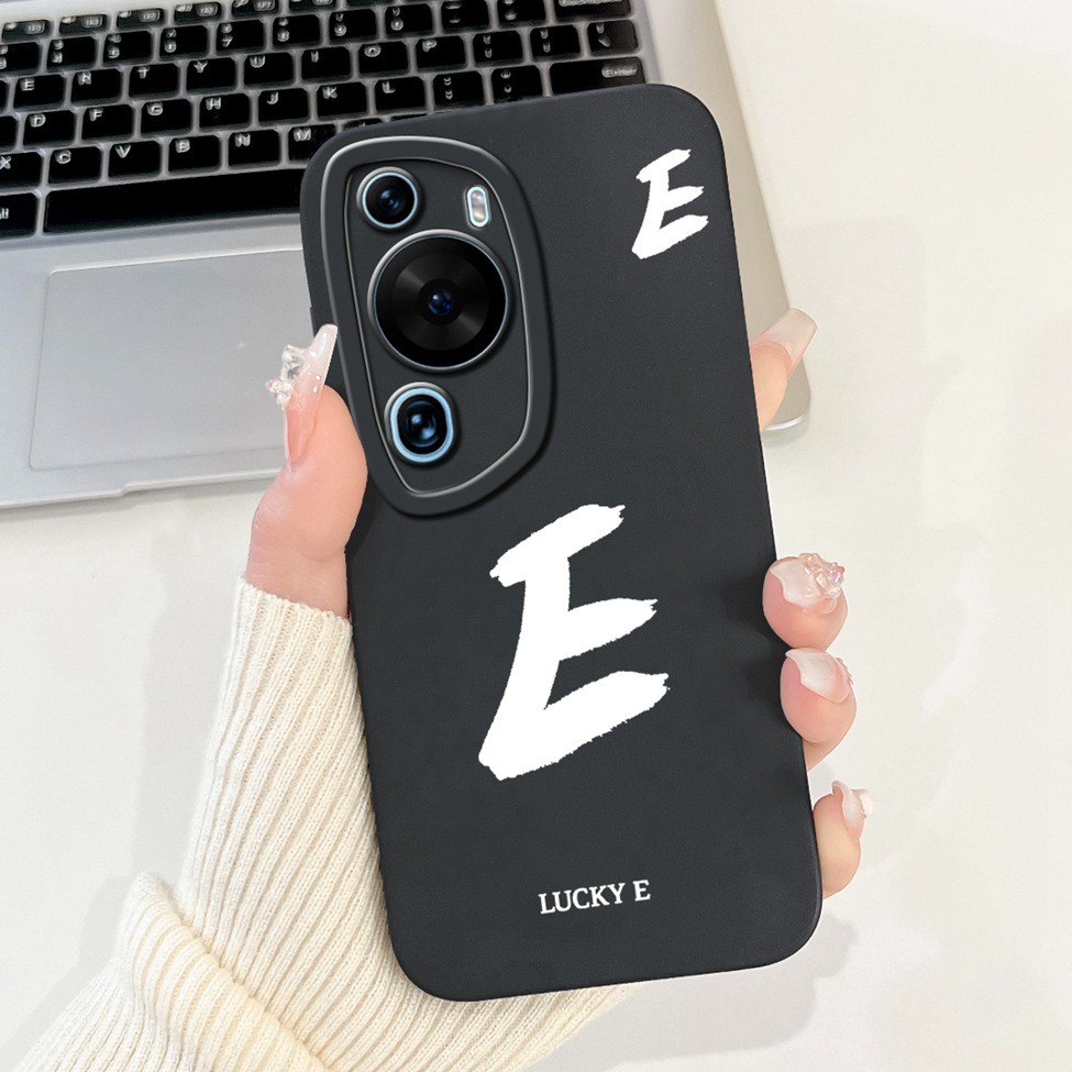 Ốp lưng Huawei P60Art MNA-AL00 Huawei P60 Art Cover Chữ thời trang đơn giản Thiết kế họa tiết A-Z Ốp lưng chống sốc bằng silicon