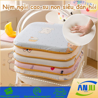 Nệm ngồi cao su non siêu đàn hồi, Đau chống xương cụ, Họa tiết dễ thương, bền đẹp theo thời gian