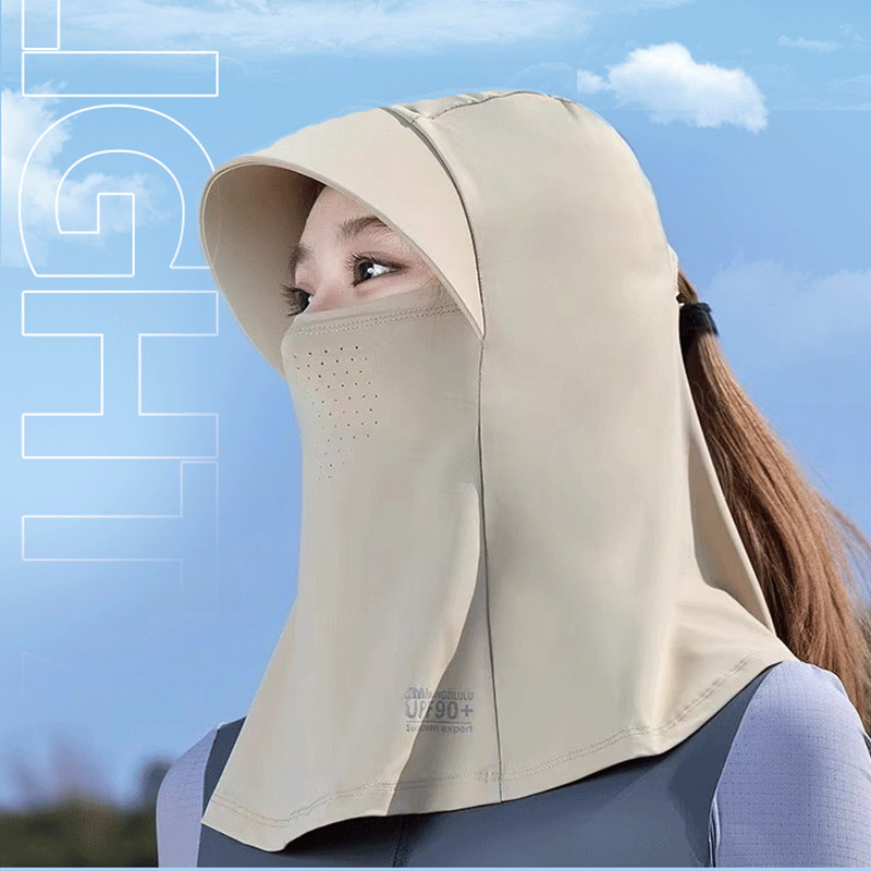 Musion UV Protection Ice Silk Face Mask Chống nắng Mũ có thể giặt thoáng khí cho những cuộc phiêu lưu ngoài trời