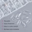 150 Cái/hộp Khuôn Móng Chân Poly Gel Nối Dài 15 Kích Thước Full Cover, Tái Sử Dụng, Cho Acrylic