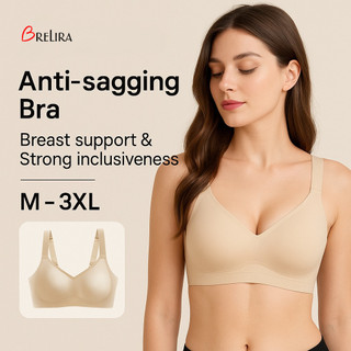 『 Brelira 』 Áo ngực thu nhỏ liền mạch gợi cảm dành cho nữ Đồ lót không dây Full Cup Đồ ngủ Áo ngực nữ Plus Size Lingeire ❈ ❈ ❥