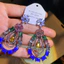 Handmade Tinh Tế Hoa Zircon Thanh Lịch Phong Cách Mới Nhẹ Bông Tai Sang Trọng Bán Buôn