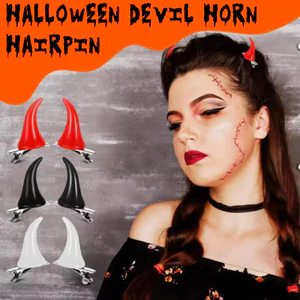 Kẹp Tóc Quỷ Sừng cho Trang Phục Halloween