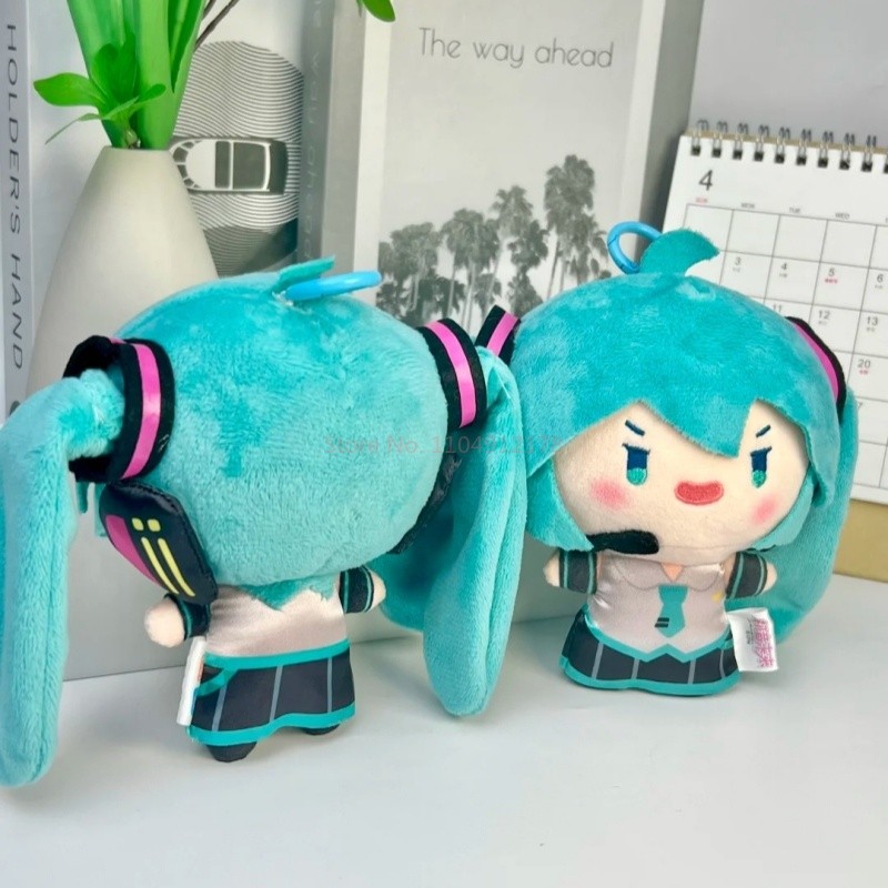 13cm Hatsune Miku Q Phiên Bản Sang Trọng Búp Bê Kawaii Miku Sang Trọng Đồ Chơi Nhồi Bông Anime Ngoại Vi Búp Bê Trang Trí