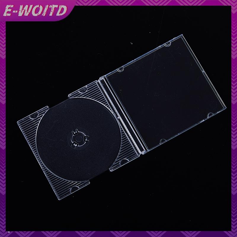 E-WOITD 5 / 10 Chiếc Hộ Gia Đình Tiêu Chuẩn Đĩa Đơn Hộp Bảo Quản DVD Ốp Lưng CD Nhựa Trống Trong Suốt Hộp CD Đĩa CD E-WOITD