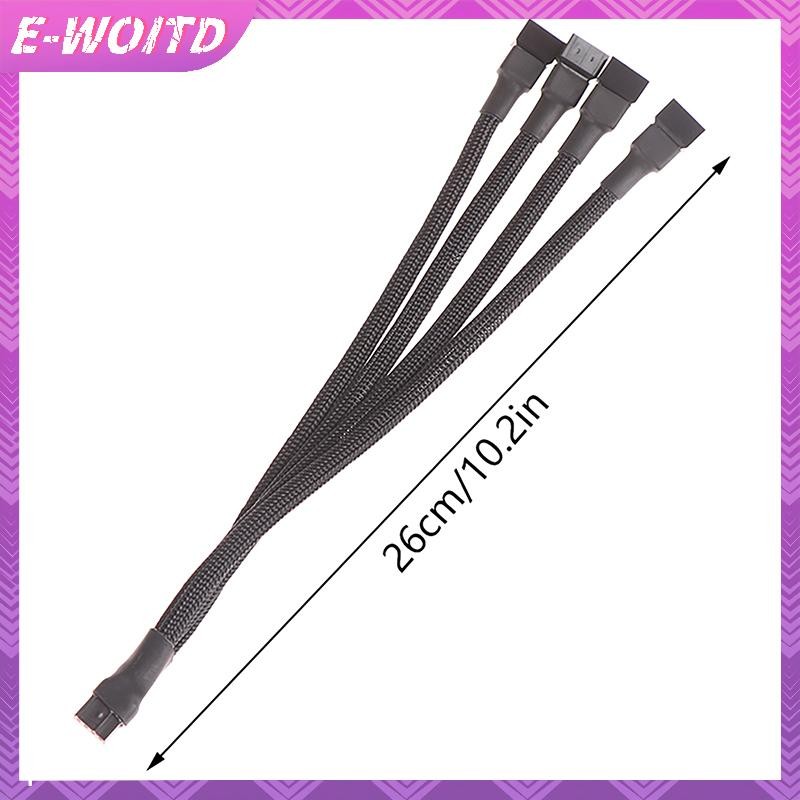 E-woitd 1 Cáp Chia Quạt 4pin Cáp Chuyển Đổi 1 Đến 1 2 3 4 Máy Tính CPU Quạt Chia PC Quạt Nối Dài Cáp Nguồn Phụ Kiện HNVN