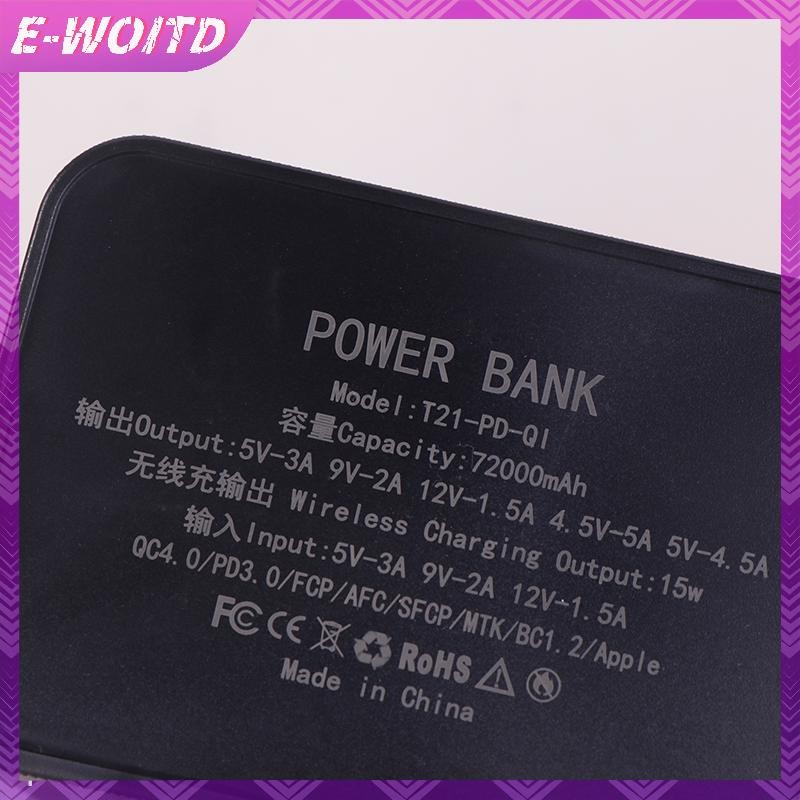 E-WOITD D21 21X18650 Vỏ Pin Hàn Free Case PD Có Hộp Sạc Đèn Có Thể Tháo Rời Di Động DIY E-WOITD