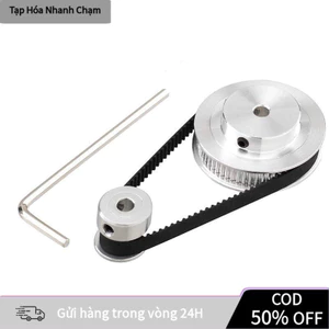 【COD】Puly Bánh Răng Nhôm CNC Truyền Động – Trục 5–8mm, Ròng Rọc Dây Đai 20–60T Cho Máy In, Động Cơ