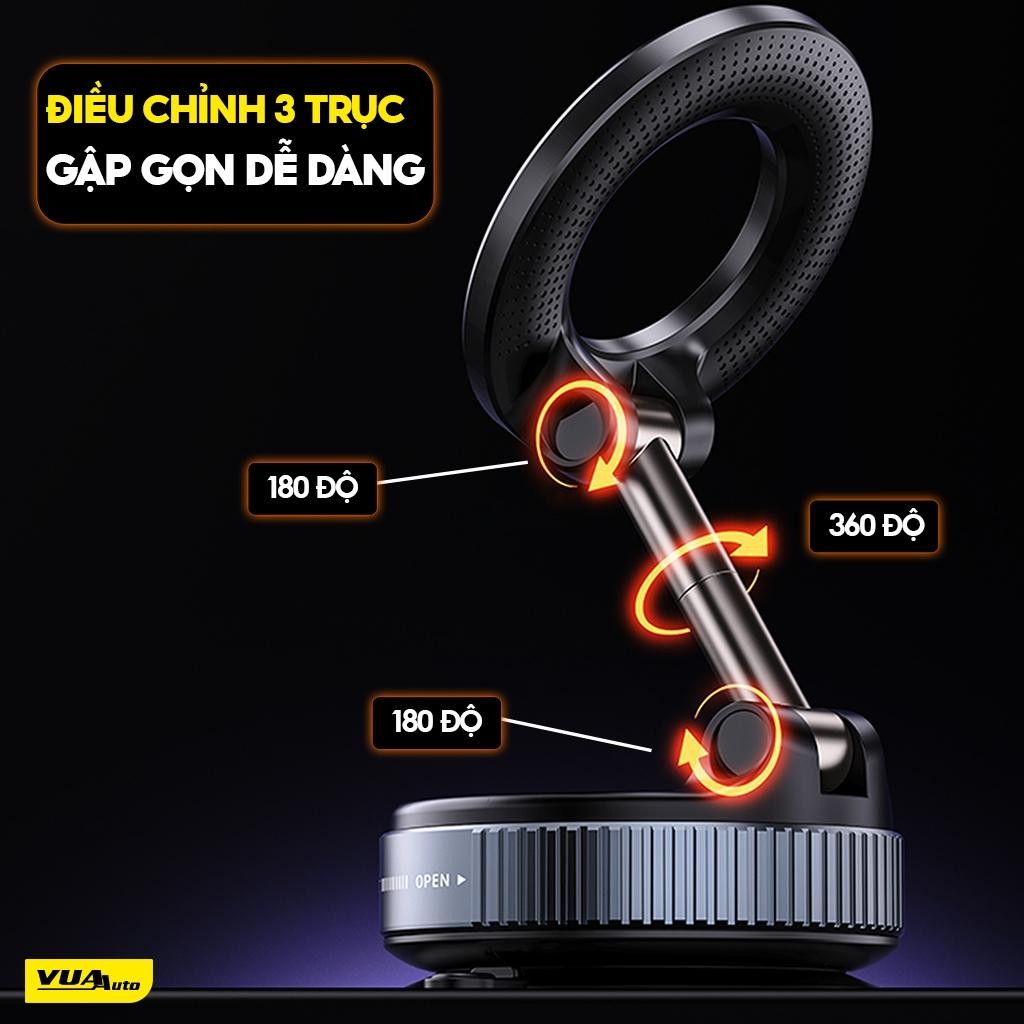 Giá Đỡ Điện Thoại Trên Ô Tô Nam Châm Từ Tính Hít Chân Không Gắn Kính, Taplo Siêu Chắc Chắn BB-441