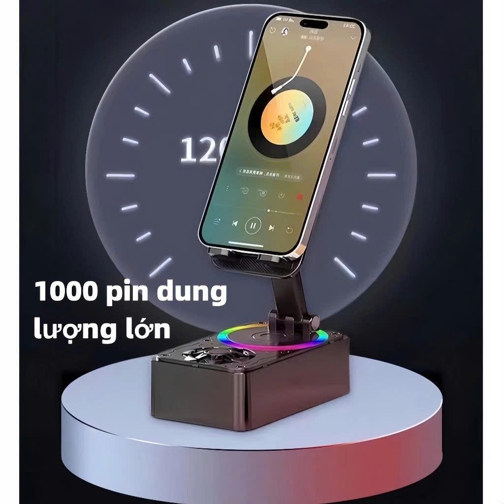 Loa Bluetooth K1 Loa 3 Trong 1 Tích Hợp Sạc Dự Phòng , Làm Loa Phát Nhạc, Giá Đỡ Điện Thoại Chống Trượt Có Thể Gập Lại