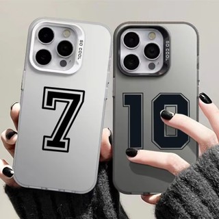 Lucky Numbers 10 7 Vỏ Bóng Đá Tương Thích Cho Xiaomi 14T Pro Poco F7 Pro X7 Pro C71 C61 C75 M7 M6 Pro Tranh Phong Cảnh Ốp Điện Thoại Cứng