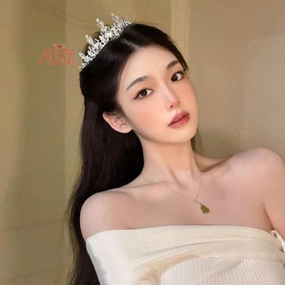 [AXK] Vương miện tiara pha lê nhiều màu sắc cho cô dâu, phù hợp tiệc cưới