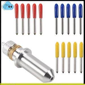15 Chiếc 30 / 45 / 60 Độ Vinyl Cắt Lưỡi Dao cacbua Có Lưỡi Giá Đỡ Vỏ Cho Silhouette Cameo 3 Máy Cắt Vinyl