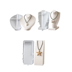 Bộ khuôn silicon Treeling cho đồ trang sức thủ công Thủ công Vòng cổ Mặt dây chuyền Hiển thị các dự án đúc thạch cao